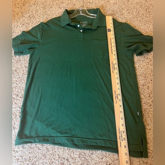 Kickee Mens Medium Green Bamboo Organic Cotton Polo Shirt - Picture 8 of 8